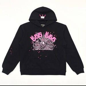 Black and Pink Graphic Men's Sweater